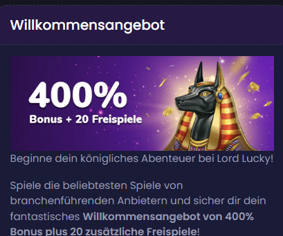 Willkomens 400%