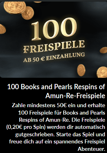 100 Freispiele Books and Pearls