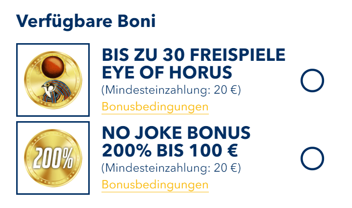 Jokerstar 200% Bonus