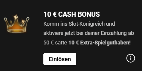 SlotMagie 10€ Bonus