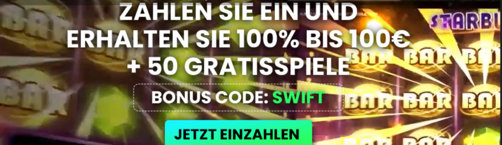 SWIFT Casino Willkommensbonus