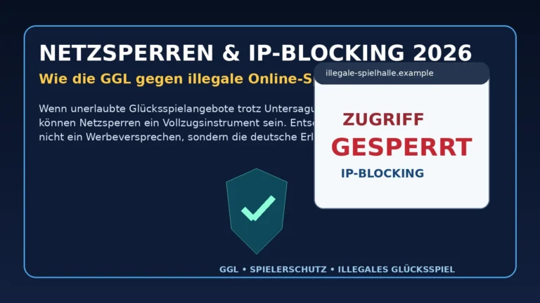 Netzsperren & IP-Blocking: So geht die GGL gegen illegale Spielhallen vor